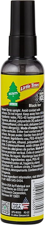 Car Air Freshener | Spray Provides a Long-Lasting Scent for Auto or Home | On-the-go Freshness | Black Ice, 6 Air Fresheners