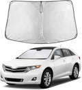 Windshield Sunshade Compatible for Toyota Venza 2009-2013 2014 2015, Sun Visor for Front Windshield & Window Sun Shade Cover, UV Heat Blocker & Protector, Car Accessories