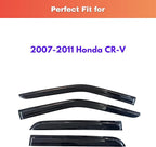 KPY Rain Guards Fit for 2007-2011 Honda CRV, Out-Channel Window Visors Vent Wind Deflectors 4PC, Car Accessories for 07-11 CR-V