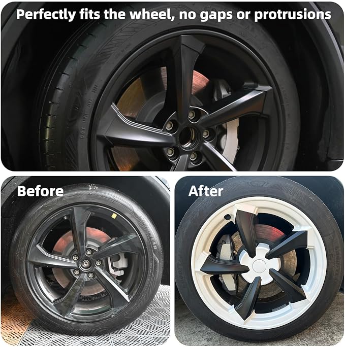19 in Rim Protector for Model Y Juniper 19" Crossflow Wheel Cover All-in-one Car Tire Trim Ring Rim Case Hubcap for Tesla ModelY 2025 2026 Juniper Accessories