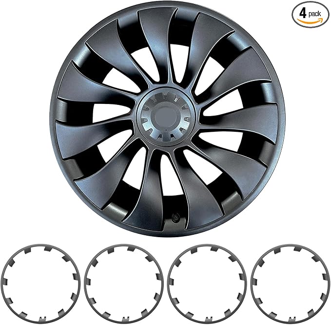 Wheel Rim Protector for Tesla Model Y Performance 21 Inch Überturbine Wheels All-in-one Car Tire Trim Rings Rim Case Hubcaps Wheel Cover 2020-2024 Model Y Accessories