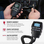 Cobra 75 All Road Wireless CB Radio, Black & HG A1000 18.5 inch Magnetic Mount CB Antenna – Heavy Duty Magnet, for use in Cars, SUVS Recreational Vehicles 100 Watt Power Handling Capability, Black