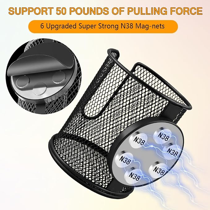 Magnetic Cup Holder, Car Cup Holder Expander, Fully Covered Anti-Fall Magnetic Drink Holder, Auto Organizer Accessories Magnetic Drink Holders for Tractor Mower School Bus Refrigerator