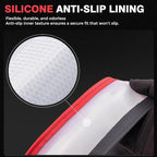 Car Steering Wheel Cover, Microfiber Leather Steering Wheel Covers with Anti-Slip Lining, Breathable Elastic Car Steering Wheel Protector, Universal Standard Size 14-15 inch