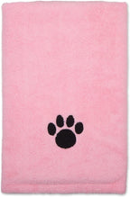 Pet Grooming Microfiber Towel, Embroidered Collection, X-Large,41x23.5, Pink (Pack of 12)