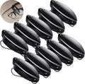 10 Pieces Auto Car Vehicle Sun Visor Clip Holder for Sunglasses Glasses Holder Hanger Eyeglasses Mount Ticket Card Clip Car Accessories(Black)
