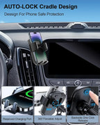 PZK Car Phone Mount for Chevy quinox 2018-2023 Accessories Custom Air Vent | Auto Lock Car Phone Holder Fixed Clip Vent One Button Release Hands Free 360° Rotation Cell Phone Automobile Cradles