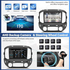 9 inch Car Radio Stereo for Chevy Colorado GMC Canyon 2015 2016 2017 | Car Stereo with Wireless Carplay Android Auto Bluetooth Touch Screen with WiFi FM GPS SWC Backup Camera