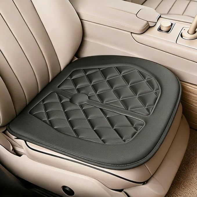 Memory Foam Car Seat Cushion for Driver - Heightening Seat Pad for Short Drivers, Relieves Pressure for Long Drives - Non-Slip Car Booster Cushion for Office, Truck, Wheelchair