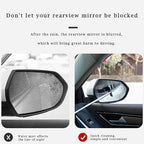 YZXODN 3 PCS Side Mirror Squeegee,Car Mirror Squeegee,Retractable Car Rearview Mirror Wiper,Portable Car Cleaning Tool for Rainy Foggy Weather,Universal Car Accessories(Black/Pink/Green)