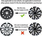 Hubcap Wheel Covers Hub Caps 13 Inch Set of 4 Black & Silver Universal Wheel Rim Cover R13 Stylish Car Decor Wheel Covers for Toyota Camry Nissan Mazda (black-01, 13 inch)