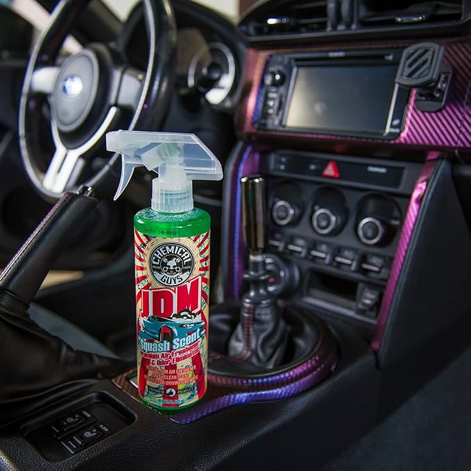 AIR23504 Premium Air Freshener and Odor Eliminator, Fresh Clean Scent, Great for Cars, Trucks, SUVs, RVs & More (JDM Squash Scent) 4 fl oz