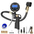 Digital Bike Tire Pressure Gauge, Presta Valve Adaptor, Schrader to Presta Valve Adapter for Air Compressor, Schrader Valve Adapter, Easiest Use Presta and Schrader Air Compressor Tool