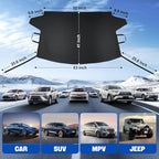 Subody Cldkz Windshield Cover for ice and Snow | 600D Three-Layer Composite Waterproof,Sunshade,Dustproof Fabric |Windshield Snow Cover for car, SUV, Truck|Winter car Accessories|car Windshield Cover