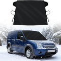 2026 Upgrade Windshield Cover for Ice and Snow for Ford Transit Connect 2015-2025 2026 Van Accessories Oxford Fabric Windshield Frost Cover for Transit Connect All Weather Heat Sag-Proof Protector