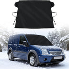 2026 Upgrade Windshield Cover for Ice and Snow for Ford Transit Connect 2015-2025 2026 Van Accessories Oxford Fabric Windshield Frost Cover for Transit Connect All Weather Heat Sag-Proof Protector