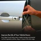 Door Edge Guard Protection Film Roll, 3/8" x 100' - Car or Truck Doors, Protective Barrier Against Minor Scratches, Paint Chips, Door Edge Impact, and Dings - Prevents Damage and Possible Rust