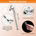 Presta Bike Tire Air Pressure Gauge Pencil 10-120 Psi for Schrader or Presta Valves Car Bicycle Or Motorcycle - 2 Pack