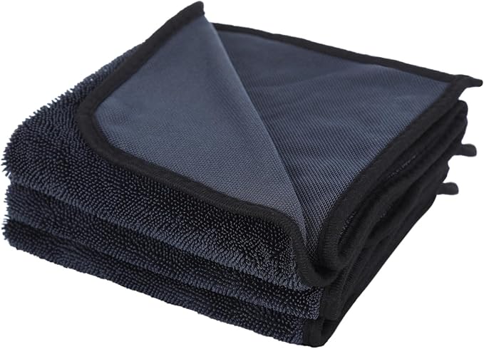 Shiny Wipes Shower Cleaning Cloth - 3 Pack 16 x 24 inch Ultra Absorbent Car Drying Towel, Shiny Wipes Drying Towel Microfiber Cleaning Cloth for Car, Bath & Househood