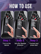 Tire Inflator Portable Air Compressor-150PSI Cordless Air Pump for Car Tires with Digital Pressure Gauge, LED Light, Fast Inflation & Auto Shutoff, Tire Pump for Cars Motorcycles Bikes Ball