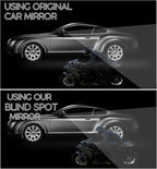 2-Piece Rectangle-Shaped Automobile Rear Blind Spot Mirror, 360 Rotating Design, Wide Angle Convex Rearview Mirror for Car, Truck, Van