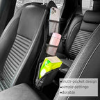 Car Seat Side Storage Pocket, Car Multifunctional Seat Organizer Hanging Bag, Auto Mobile Phone Wallet Sunglasses Mesh Net Pocket, Auto Accessories for Cars SUVs Trucks (Black-1, 1PCS)