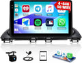 [4+64GB] Android 15 Car Radio Stereo for Mazda 3 Axela 2014-2019 with Wireless CarPlay Android Auto,9" Touch Screen Car Radio with Bluetooth GPS WiFi FM/RDS EQ SWC Backup Camera