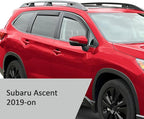 Voron Glass in-Channel Extra Durable Rain Guards for Subaru Ascent 2019-2026, Window Deflectors, Vent Window Visors, 4 Pieces - 201236