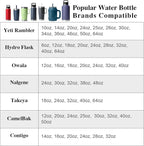 Cup Holder Expander (Adjustable Holder & Base, Auto-Fit Hold, One Button Open), Car Cup Holder Expander for Yeti, Hydro Flask, Nalgene, Owala, Bottles in 2.6"- 4.8" (2 Pack)