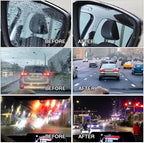 2026 Upgrade Clear Vision Windshield Cleaner, Clear Vision Glass Cleaner, Reusable Oil Film Cleaning Brush for Car Windows, Crystal-Clear View in Any Weather, Prevents Rain and Fog (3, 2.0 Red)