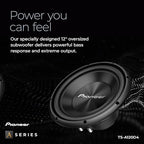 A-Series TS-A120D4 12” Subwoofer – 1500W Max, Flexible Wiring, Powerful Bass Output