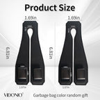 Leather Headrest Hooks for Car, 2 Pack Premium Car Seat Back Storage Hooks with Double Metal Hangers for Purses, Handbags, Groceries and Backpacks, Universal Heavy Duty Car Purse Holder Accessories