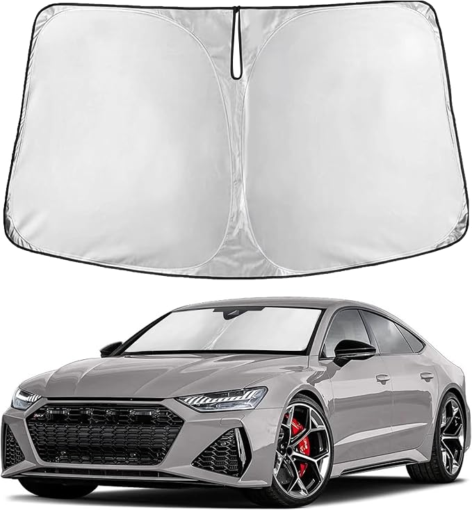 Windshield Sunshade Compatible for Audi RS 7 2014-2024 2025 2026, Sun Visor for Front Windshield & Window Sun Shade Cover, UV Heat Blocker & Protector, Car Accessories