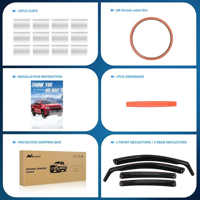 in-Channel Rain Guards for Kia Sportage 2017 2018 2019 2020 2021 2022, Vent Window Visors, Original Window Deflectors-4PCS