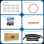 in-Channel Rain Guards for Kia Sportage 2017 2018 2019 2020 2021 2022, Vent Window Visors, Original Window Deflectors-4PCS