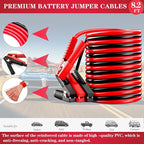 Car Roadside Emergency Kit, with Jumper Cables Headlamp Car Safety Kits | Car Emergency Kit with Tow Rope Folding Shovel, Safety Hammer Etc. Emergency Roadside Kit for Car Gifts for New Drivers