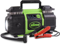 40083 Tire Inflator, Super Duty Pro Power, Battery Connection, Dual Piston, with Digital 0-99 psi Gauge, Long Hose and LED Light, Alligator Clips, 2 min Inflation