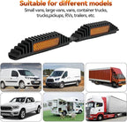 4PCS Car Door Guard Protector Edge Strip Cover Reflectors Anti-collision Sticker for vans, trucks, pickups, RVs, and more (Yellow)