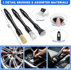 21PCS Car Detailing Kit Interior Cleaner - with Handheld Car Vacuum, Windshield Cleaning Tool, Detailing Brushes, Car Cleaning Supplies Kit for Women Men (Blue)