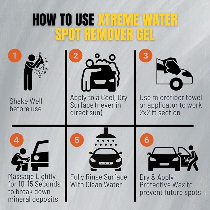 Xtreme Water Spot Remover Gel - Instantly Removes Hard Water Spots and Stains - Works on Cars, Trucks, Boats, RVs, Motorcycles, and More - 16 fl oz. - D1035 Pink