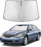 Windshield Sunshade Compatible for Nissan Altima 2007-2010 2011 2012, Sun Visor for Front Windshield & Window Sun Shade Cover, UV Heat Blocker & Protector, Car Accessories