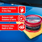 California Gold Brazilian Carnauba Cleaner Wax, 12 oz. Paste, 05500 | Cleans & Waxes in One Step, Removes Oxidation & Swirls, Premium Carnauba Shine & Protection for All Paint Finishes