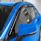 Goodyear Shatterproof Side Window Deflectors for Toyota RAV4 2019-2025, Tape-on Rain Guards, Window Visors for Cars, Vent Deflector, Vent Visor, Car Accessories, 4 pcs. - GY008708