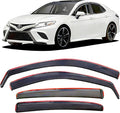 in-Channel Extra Durable Window Rain Guards Compatible with 2018 2019 2020 2021 2022 2023 2024 Toyota Camry, Window Deflectors Wind Shield Vent Visors Vent Shades, Car Accessiories 4-PCS