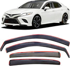 in-Channel Extra Durable Window Rain Guards Compatible with 2018 2019 2020 2021 2022 2023 2024 Toyota Camry, Window Deflectors Wind Shield Vent Visors Vent Shades, Car Accessiories 4-PCS