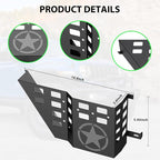 Metal Front Door Storage Box Pockets Fit for Wrangler,Side Insert Organizer for Wrangler JK JKU 2007 2008 2009 2010 2011-2018 Interior Door Storage Expansion Accessories 2PCS (Five-pointed Star)