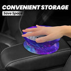 Car Trash Bag Purple Galaxy Hanging Back of Seat Car Portable Trash Bag Purple Galaxy Waterproof One-Handed Portable Strap Drawstring Garbage Bags with 2 Pieces Car Coasters
