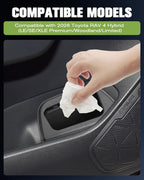 Toyota RAV4 2025 Trash Can Bin with Lid for Door, Black ABS Plastic, Quart Size, Custom Fit for Driver Side Door Pocket (LE/SE/XLE Premium/Woodland/XSE/Limited) Accessories