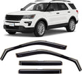 in-Channel Incredibly Durable Rain Guards for Ford Explorer 2011-2019, Original Window Deflectors, Vent Deflector, Vent Window Visors, Dark Smoke Car Accessories, 4pcs -611150