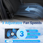 Cooling Seat Covers for Cars, 12V-24V Cooling Car seat Cover with 12 Fans and Massage, Car Seat Cooler for Truck, SUV, Sedan